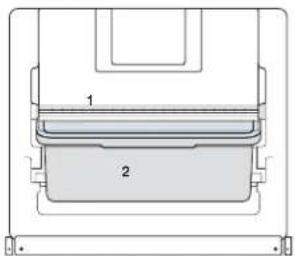 GE GBE21DSKSS - Tablette et PANIER du congélateur - 1