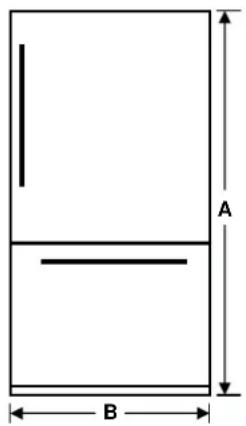 GE GBE21DSKSS - DIMENSIONES DEL ELECTRODOMÉSTICO - 1