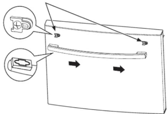 GE GBE21DSKSS - ATTACH FREEZER HANDLE - 1