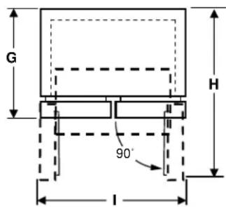 GE GBE21DSKSS - Dimensions de l'électroménager - 5