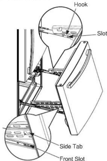 GE GBE21DSKSS - REINSTALL FREEZER DRAWER FRONT - 2