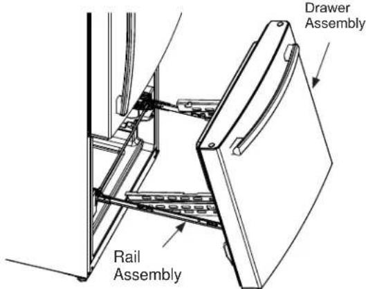 GE GBE21DSKSS - REMOVE THE DRAWER FRONT - 2