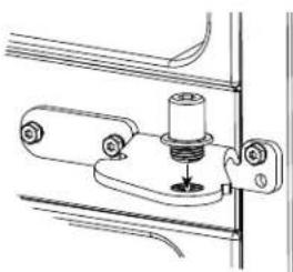 GE GBE21DSKSS - REINSTALLING CENTER HINGE BRACKETS AND HINGES - 4