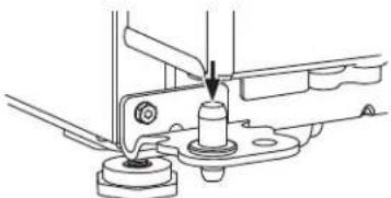 GE GBE21DSKSS - REINSTALL FREEZER DOOR - 2