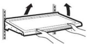 GE GBE21DSKSS - Para retiring los estantes: - 1