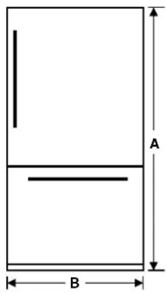 GE GBE21DSKSS - APPLIANCE DIMENSIONS - 1