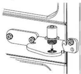 GE GBE21DSKSS - REINSTALLACION DE LOS SOPORTES DE LA BISAGRA CENTRAL Y DE LA BISAGRA - 4