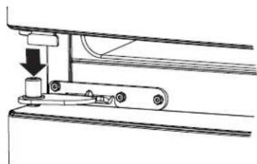 GE GBE21DSKSS - Raccrochage de la porte GAUCHE - 1