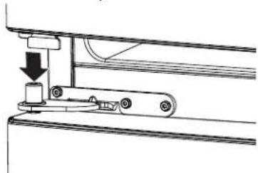 GE GBE21DSKSS - Réinstaller la porte du compartiment réfrigérateur - 2