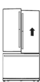 GE GBE21DSKSS - LEVEL THE REFRIGERATOR DOORS (on some models) - 2