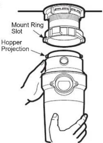 GE GFC530N - ATTACH TO SINK FLANGE - 1