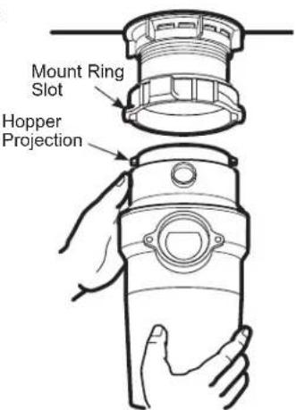 GE GFC1020N - ATTACH TO SINK FLANGE - 1