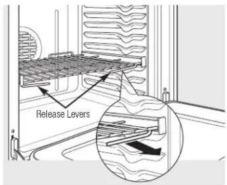 GE Profile PT960SMSS - To remove the rack: - 1