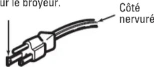 GE GFC535V - Pour fi xer un cable d'alimentation: INSTRUCTIONS DE MISE A LA TERRE: cet - 1