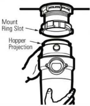 GE GFC535V - ATTACH TO SINK FLANGE - 1