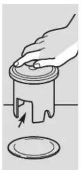 GE GFC535V - Retirez le bouchon pour eteindre le broyeur. - 2