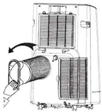 GE APCA09YZMW - Install Exhaust Hose Assembly to Back of Unit - 1
