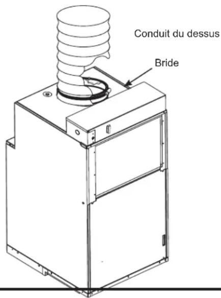 GE AZ91H18D3C - Raccordement du conduit de dessus - 2