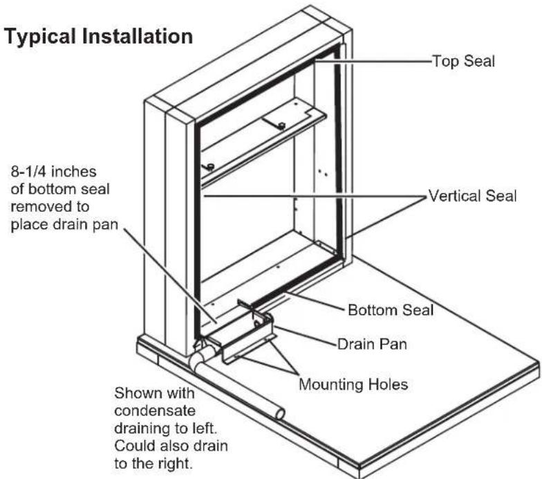 GE AZ91H18D3C - Install the Drain Pan - 2