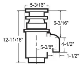GE GFC535N - DIMENSIONES - 1