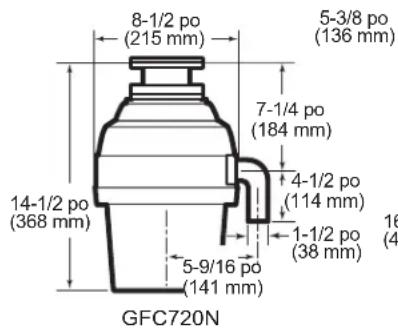 GE GFC535N - DIMENSIONS - 4