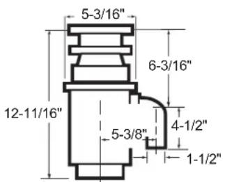 GE GFC535N - DIMENSIONS - 1