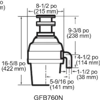 GE GFC535N - DIMENSIONS - 5