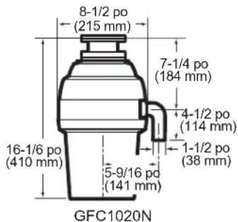 GE GFC535N - DIMENSIONS - 6