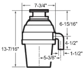 GE GFC535N - DIMENSIONS - 3