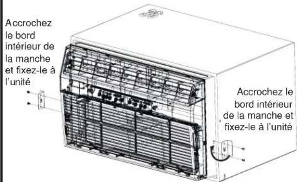 GE AJEQ08AWH - Installation des supports de sécurité (Il est important d'installer ces supports pour éviter que le châssis ne soit poussé dans la pièce de l'extérieur.) - 1