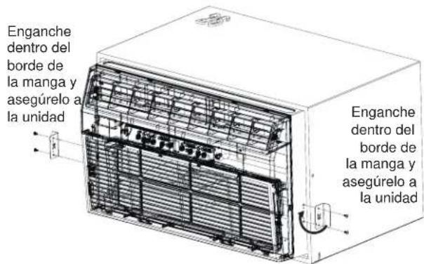 GE AJCQ06LWH - Instalación de soportes de seguridad (Es importante instalar estos soportes para evitar que el chasis sea empujado hacia la habitación desde el exterior). - 1