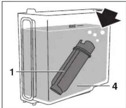 V-ZUG CoffeeCenter V6000 45 - Metre en place le filtré à eau - 3