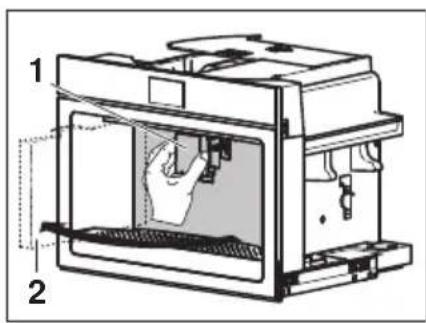 V-ZUG CoffeeCenter V6000 45 - Remplir le réservoir d'eau - 1