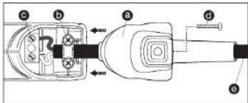STEINEL HL 1920 E - Inlocuirea cablului (numai HL 2020 E) - 1