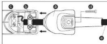 STEINEL HL 1920 E - Udskiftning af ledning (kun HL 2020 E) - 1