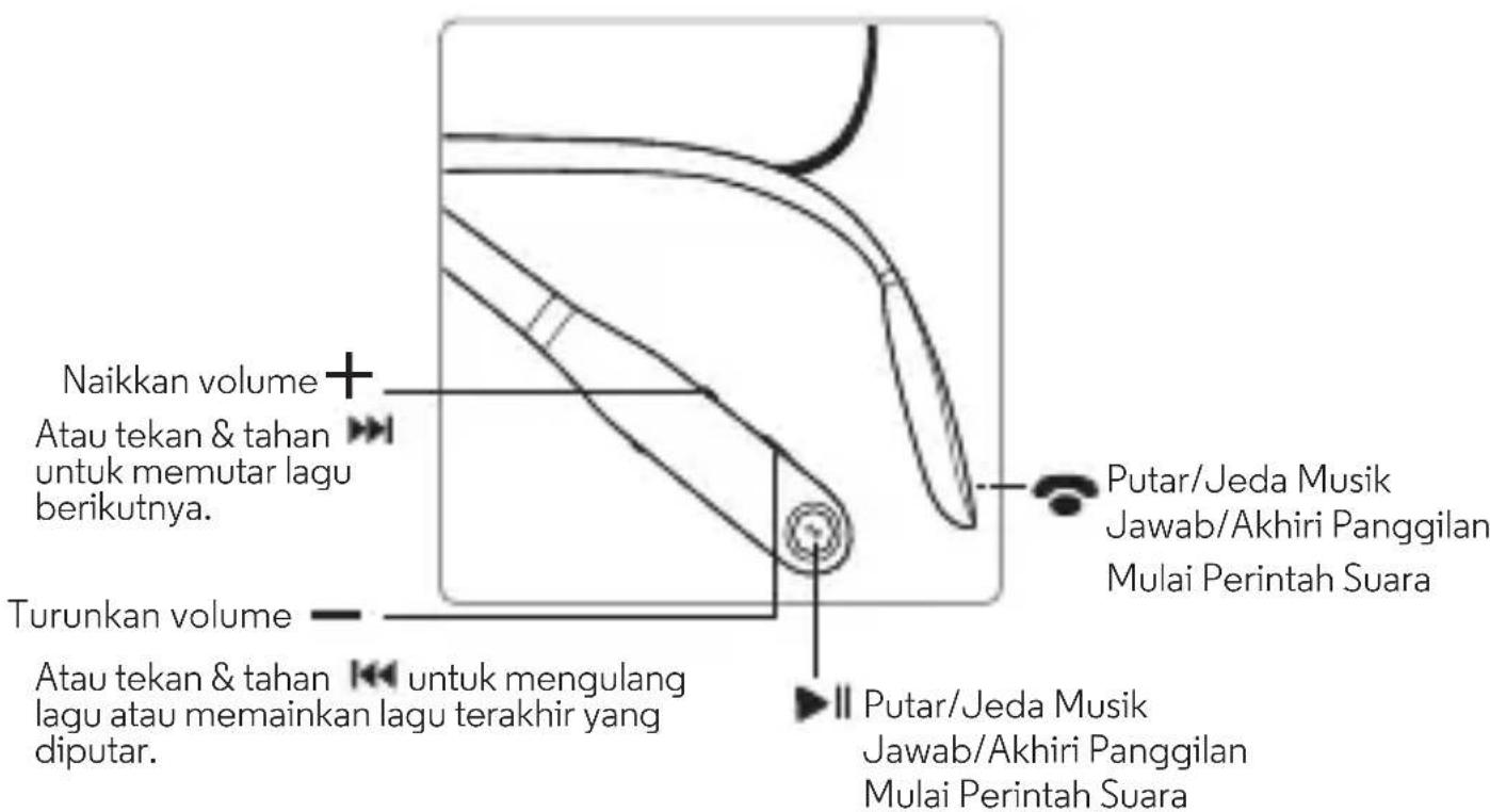 UNIDEN Verve Rider - Kendali Panggilan, Suara & Musik - 1