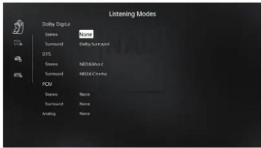 NAD M17 V2i - EXEMPLE DE PROCEDURE POUR LA CONFIGURATION DES PRÉRÉGLAGES A/V - 9