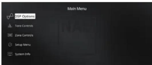 NAD M17 V2i - MENUPRINCIPAL - 1