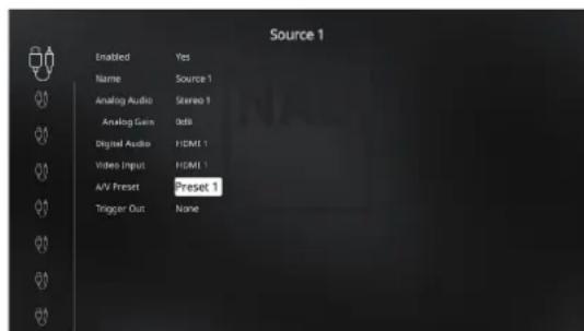 NAD M17 V2i - FONCTIONNEMENT DU M17 - MENU DE CONFIGURATION - 2