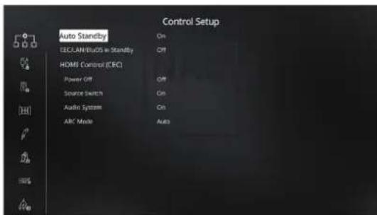 NAD M17 V2i - CONTROL SETUP (CONFIGURATION DE LA COMMANDE) - 1
