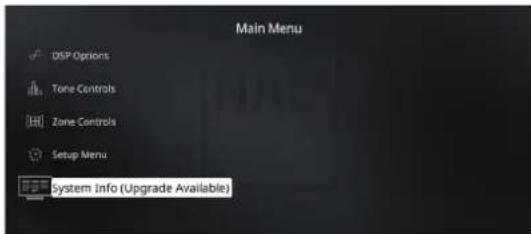 NAD M17 V2i - SYSTEM INFO (UPGRADE AVAILABLE)/(INFORMATION SYSTEME [MISE A NIVENU DISPONIBLE]) - 1