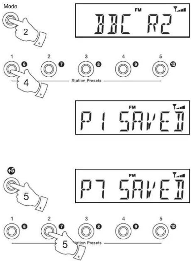 ROBERTS Eco4 BT - Présélection des stations - 1