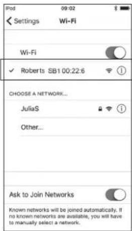 ROBERTS SB1 - Configuration du nouveau système audio - Appareil iOS Apple - 3