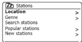 ROBERTS SB1 - Select d'une station de radio par emplacement - 5
