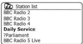 ROBERTS SB1 - Select d'une station de radio DAB - 8