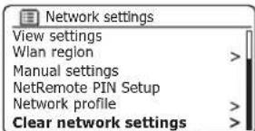 ROBERTS SB1 - Effacer les paramètres réseau - 4