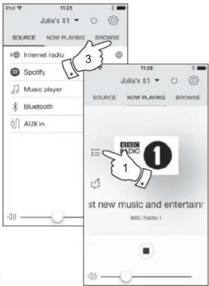 ROBERTS RLine S1 - Présélection des stations de radio Internet - 1