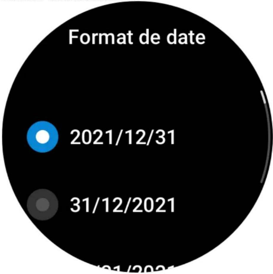 AMAZFIT GTR 3 - Format de date - 1