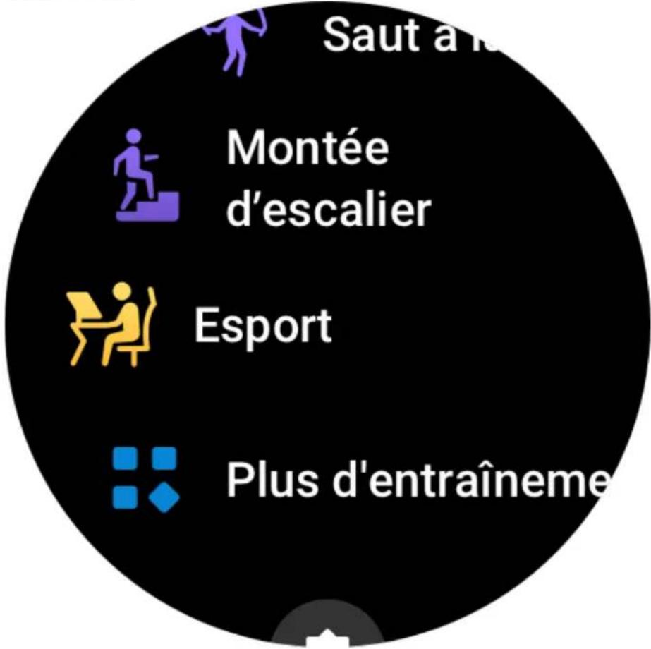 AMAZFIT GTR 3 - Liste d'entraînements - 2