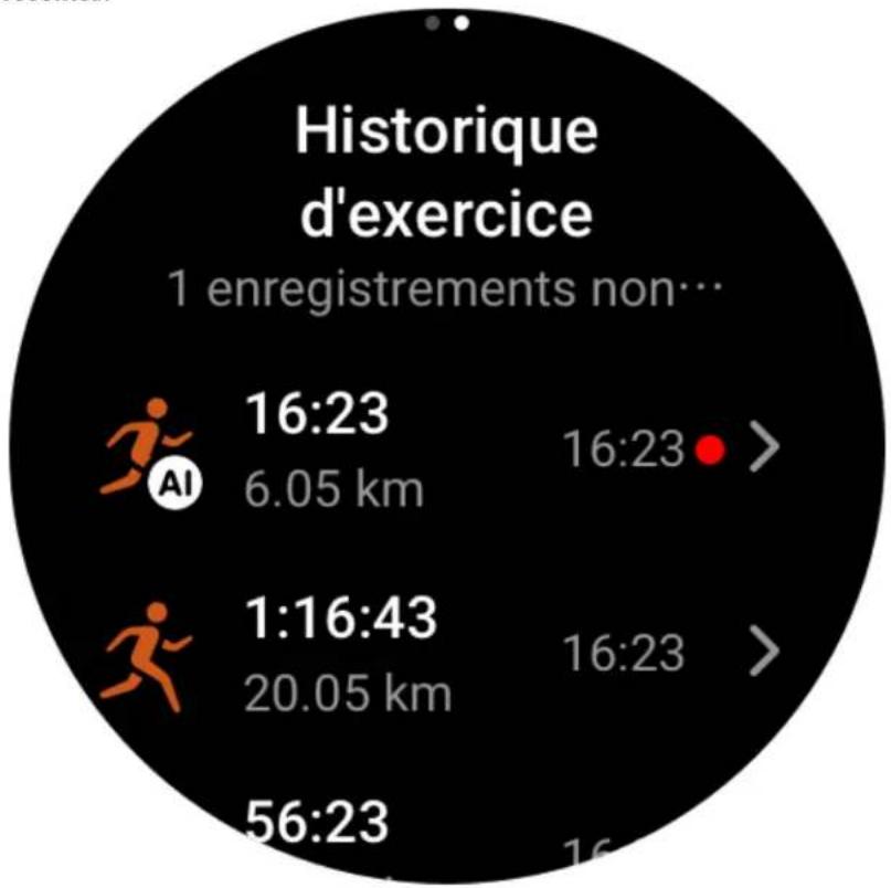 AMAZFIT GTR 3 Pro - Données d'historique sur la montre - 1